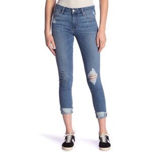 Joe’s Jeans Mid-Rise Skinny Crop in Rhea